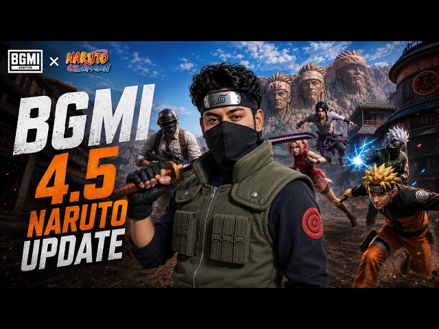 🔴LIVE - DYNAMO x BGMI 4.5 NARUTO UPDATE | LET'S EXPLORE