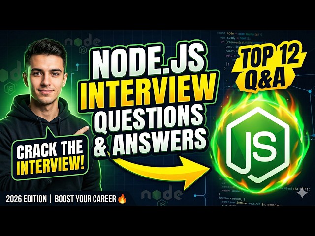 Top 12 Node.js Interview Questions & Answers || Node.Js  Interview Question 2026  #nodejs