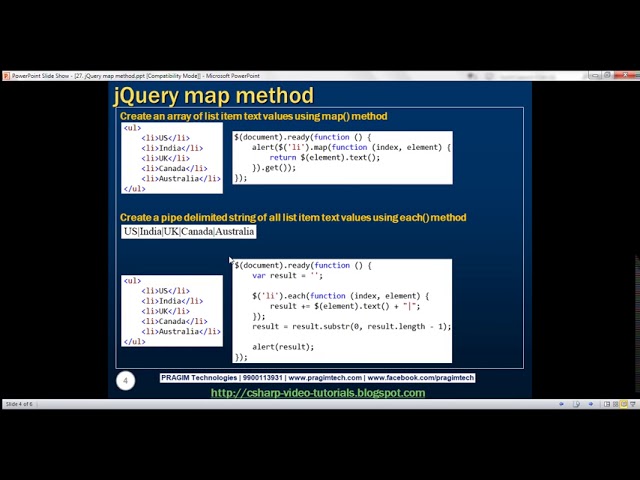 jQuery map method