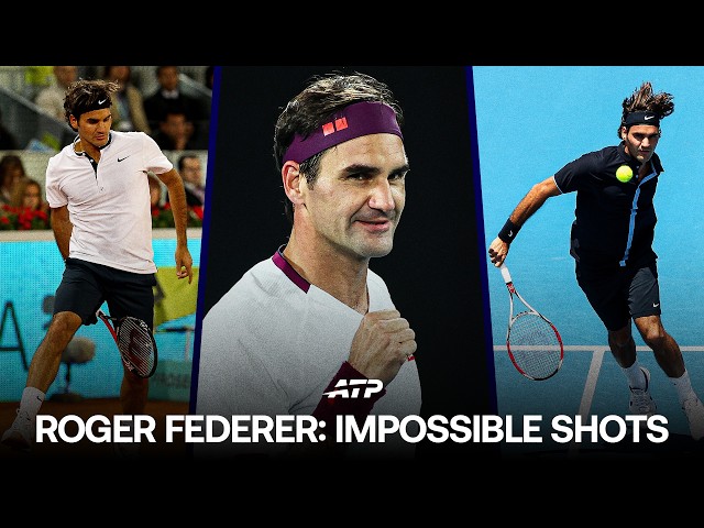 Roger Federer's Pulling Off IMPOSSIBLE Shots 🤯