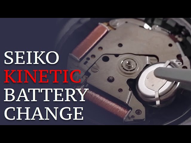 Seiko Kinetic Battery Replacement: How to change the capacitor in a Seiko kinetic watch