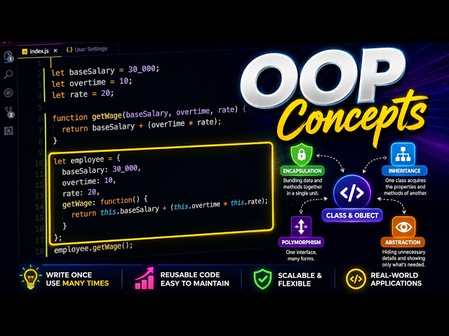 🚀 Object-Oriented Programming (OOP) Explained in 5 Minutes | Finally Made Easy!