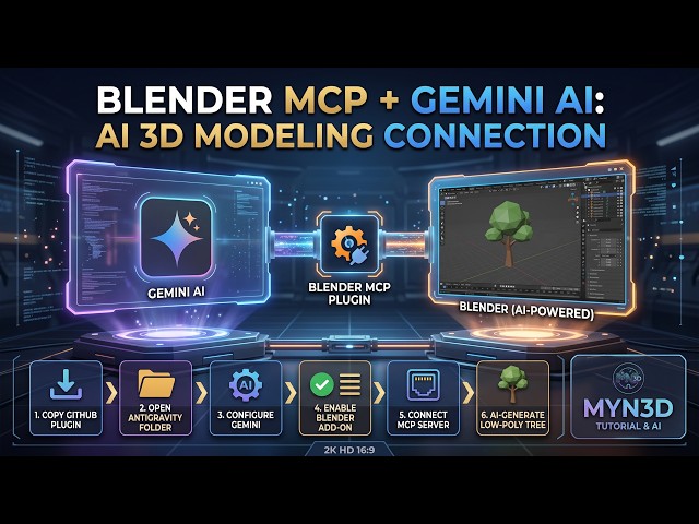 I Connected Gemini to Blender… This Changes Everything (Blender MCP)