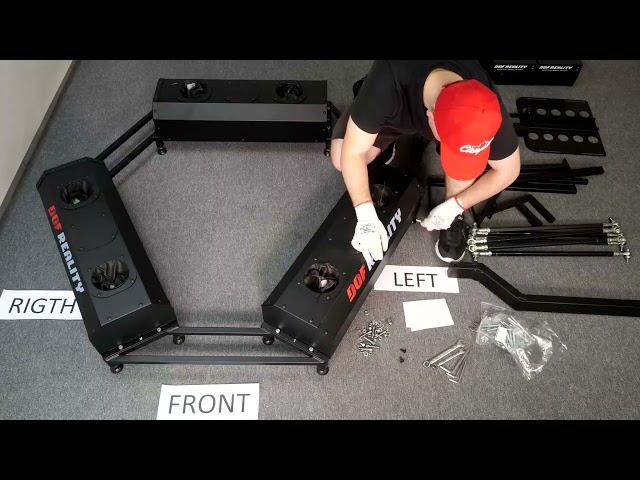 Assembly 6DOF DOF REALITY MOTION SIMULATOR with encoders, kardans and brake