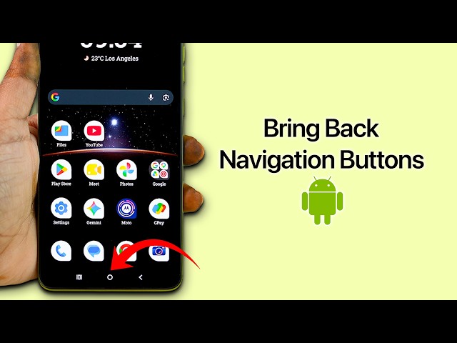 How To Bring Back The Back Button On Android?