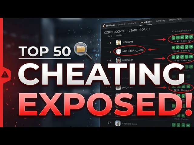 I Exposed LeetCode's Top 50 Cheaters... The Audacity Is Unreal