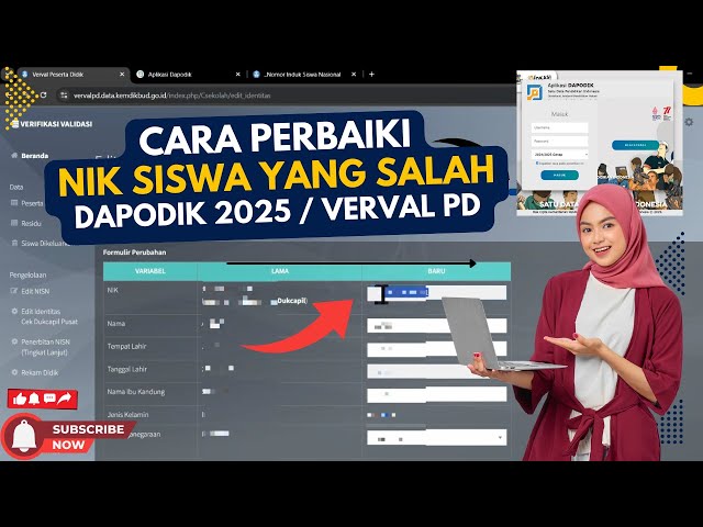 How to Correct Student NIK in Dapodik 2025