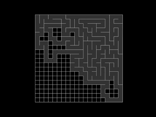 Generador de Laberintos con python / Maze Generator in python (Recursive Backtracker)