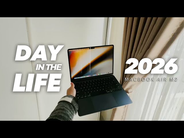 Day in the Life with MACBOOK AIR M2 | WORTH IT?