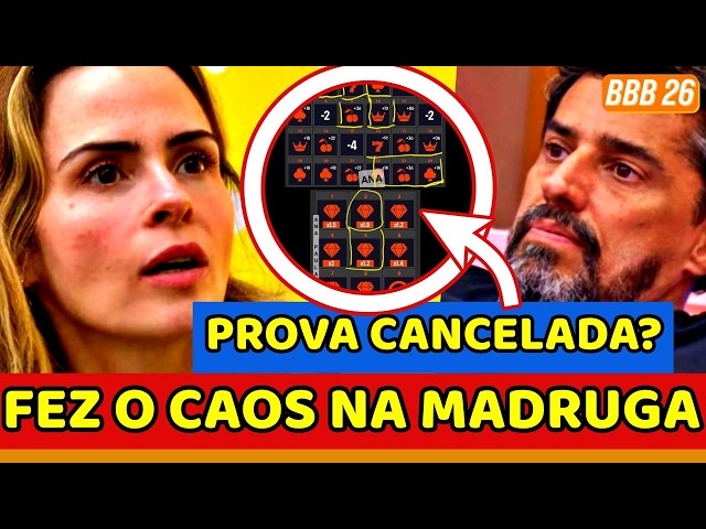 🔥💥BBB26 DAWN OF CHAOS! CHALLENGE CANCELED? Ana Paula wreaks havoc, COWBOY despairs, and the schem...