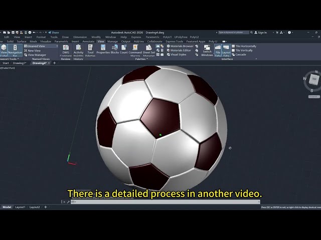 CAD   football   3d model AutoCAD