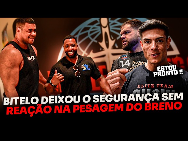 BITELO SCARED THE SECURITY GUARD AT BRENO'S WEIGH-IN IN THE US 🇺🇸