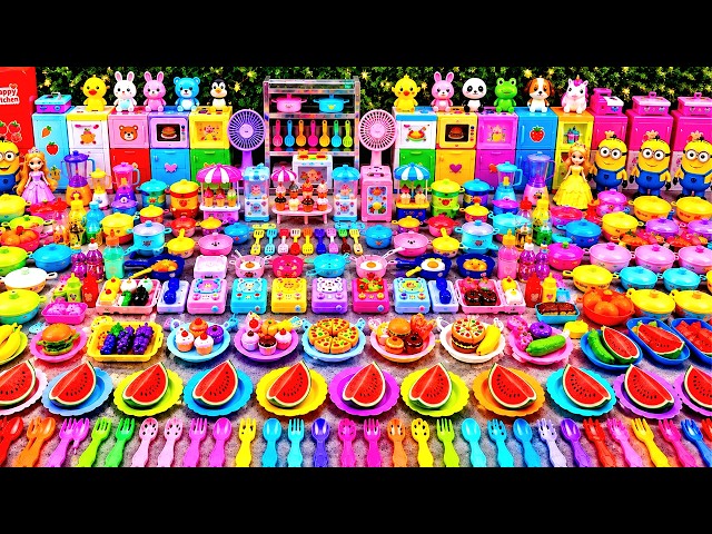 8:02 Mini Kitchen Set Collection for Kids Playing | Unboxing Kids Super Kitchen Toys Barbie Doll Set