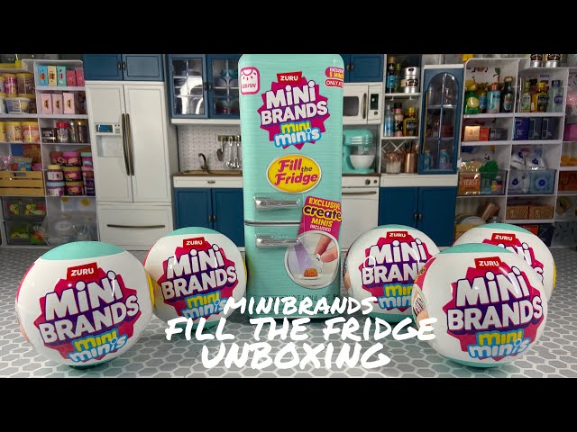 Let’s Unbox the NEW MiniBrands Fill the Fridge Refrigerator and capsules!
