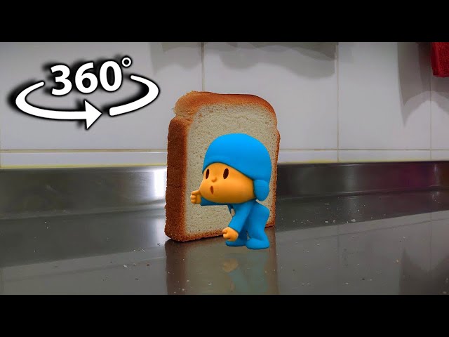 Toast falling over Pocoyo Dance | 360° VR Video
