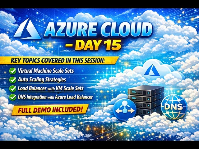 Azure Auto Scaling FULL DEMO 🚀 VM Scale Sets + Load Balancer + DNS | Azure Day 15