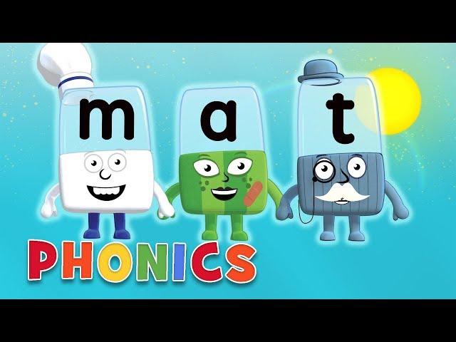Phonics - Learn to Read | The Cat Sat on the Mat | Letter Teams | Alphablocks