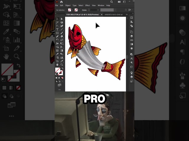 Junior vs Head of art vs Ai artist: Fish