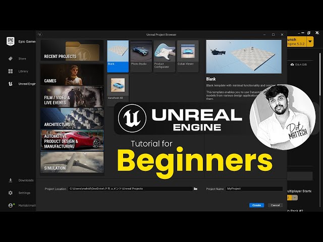 Unreal Engine 5 tutorial for beginners in Tamil #dotmattech