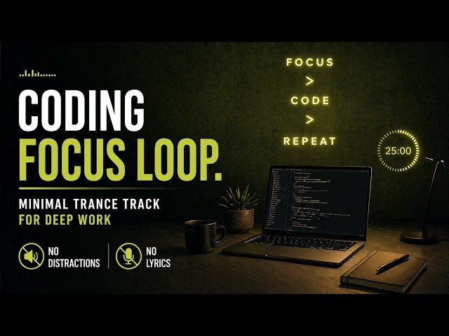 Coding Focus Loop | Minimal Trance Track for Deep Work