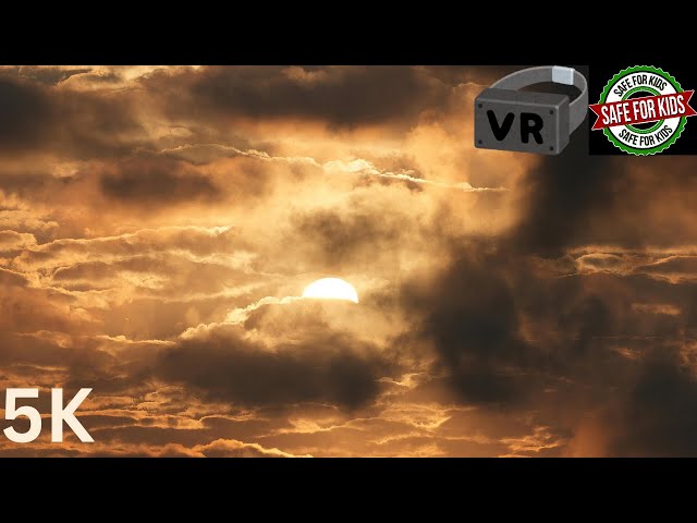 VR Mode: Cloudy Beach Sunset