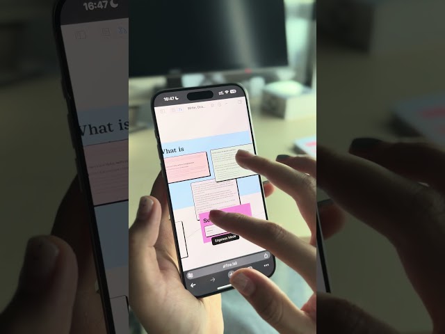 AFFiNE Release Note 0.16 Version Short Demo on iPhone
