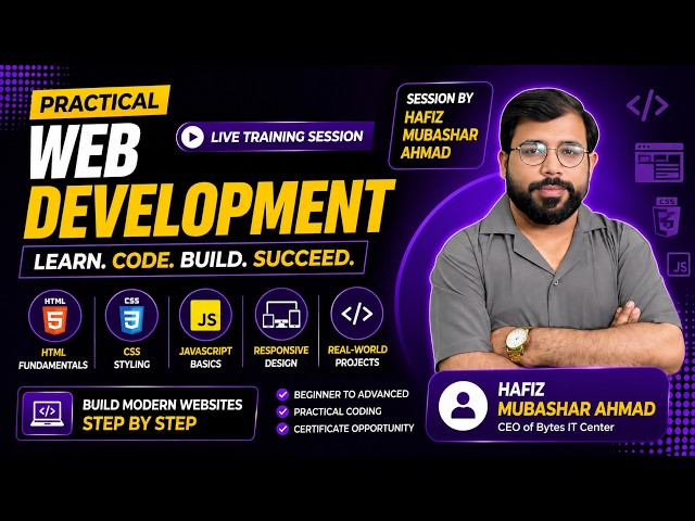 Web Development Basics | HTML, CSS & JavaScript | Ist Practical Web Development Session