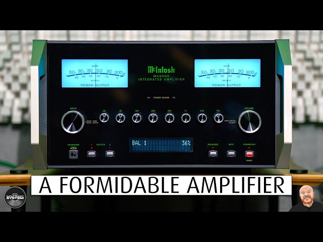 FORMIDABLE McIntosh MA9500 Integrated Amplifier DAC Phono stage REVIEW