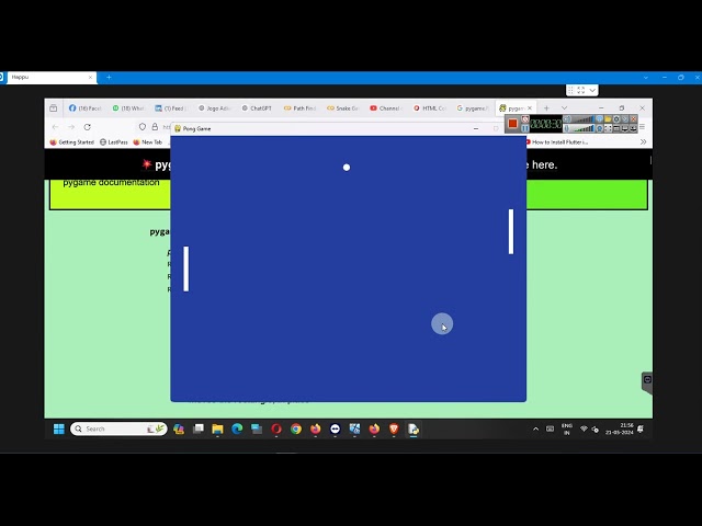 Create Ping Pong Game in Python -  2 Players Game