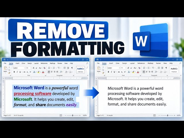 How to Remove Formatting in Word | Clear All Formatting in Microsoft Word