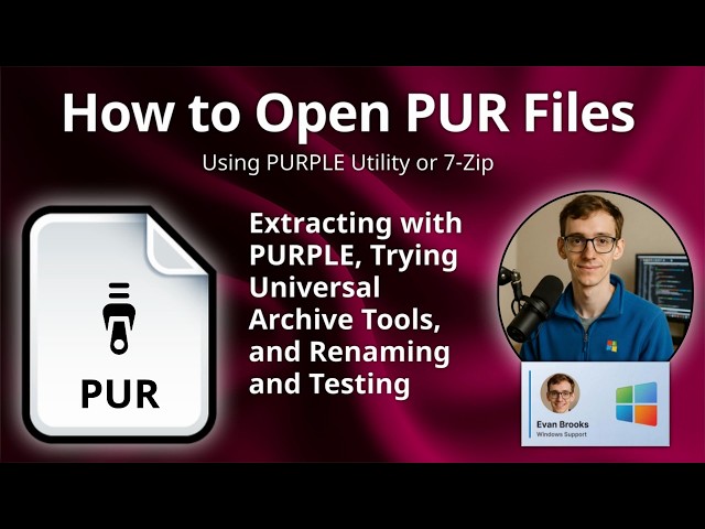 How to Open PUR Files (PURPLE Compressed Archive)