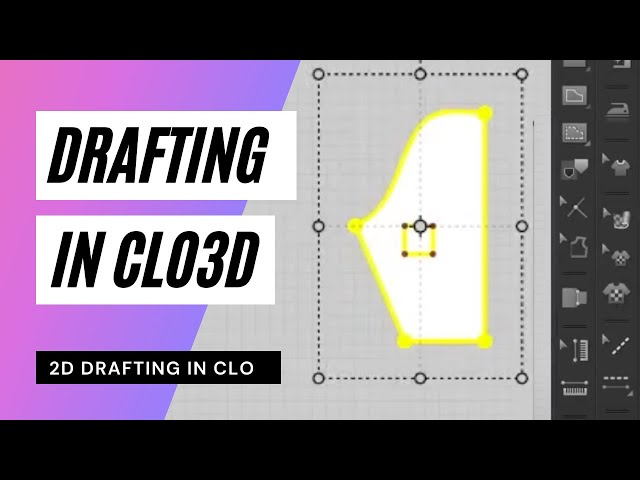 How to draft patterns in CLO 2D pattern drafting software for fashion designers and pattern makers