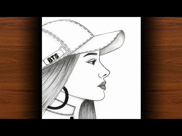 How to Draw a BTS Girl Step by Step | Easy Pencil Drawing for Beginners
