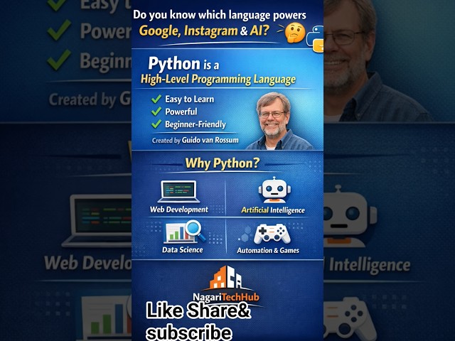Why we need Learn Python Programming#python #freshers #shorts #youtubeshorts #shortfeed #programming