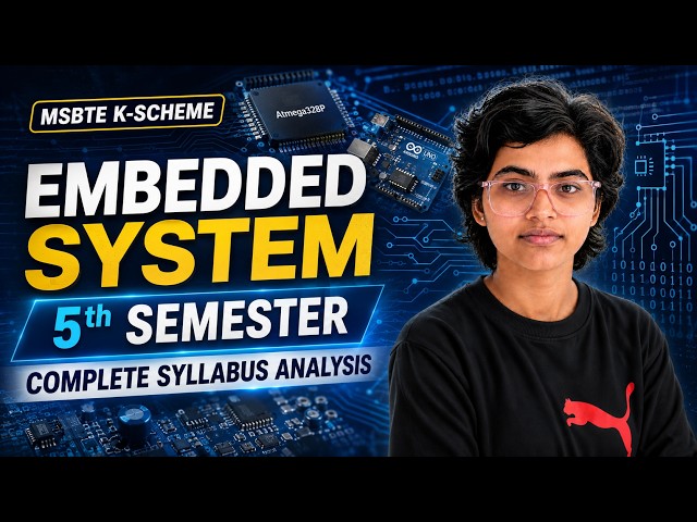 Embedded System Syllabus Overview🔥 | ENTC 5th Sem | MSBTE K-Scheme 2026