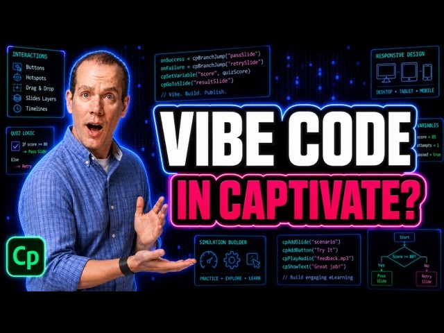 Vibe Coding in Adobe Captivate:  Build a Quiz Game with Claude