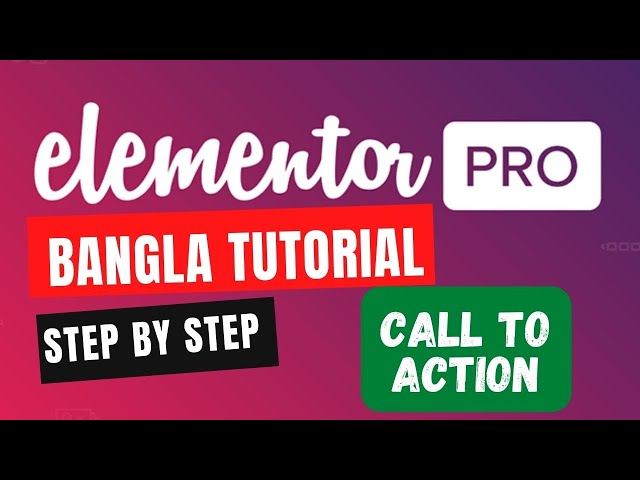 How to Make Call To Action Using Elementor Pro bangla tutorial 2022