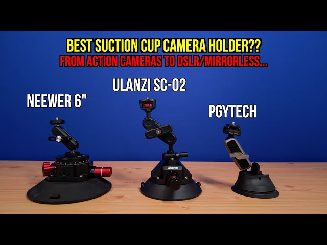 Best Camera Suction Cup Mount? PGYTECH vs ULANZI vs NEEWER!
