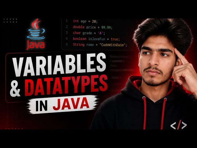 Learn Java Variables & Data Types in One Video | Beginner Friendly