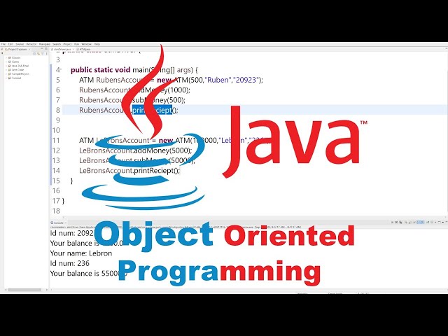 ATM Program Object Oriented Programming / How to Tutorial