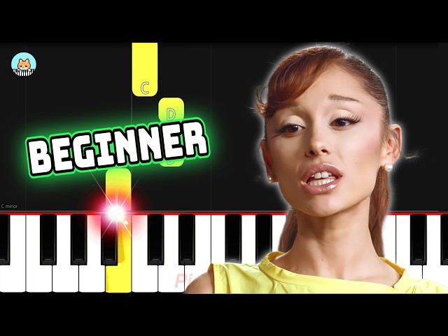[full] Ariana Grande - "petal" - BEGINNER Piano Tutorial & Sheet Music