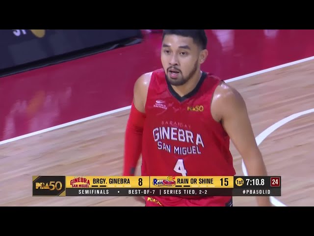 BRGY. GINEBRA vs RAIN OR SHINE | SMART PLAYS OF QUARTERS 1 & 2 | PBA SEASON 50 COMMISSIONER’S CUP