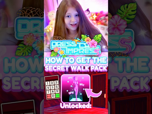 NEW *SECRET* WALK PACK TUTORIAL! In the Roblox Dress To Impress update #roblox #dresstoimpress