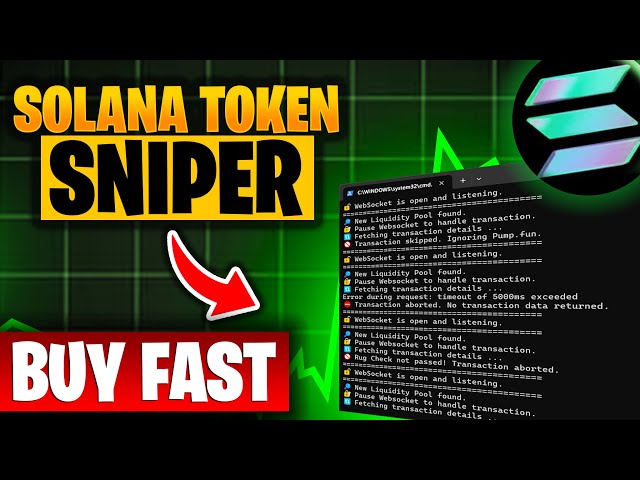 Solana Sniper Trading Bot in TypeScript | Buy fast with rug check | Pump.fun filter