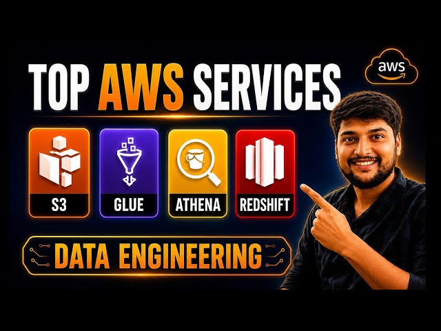 Top AWS services a data engineer should know | S3, Glue, Athena & Redshift Explained