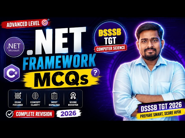 🔥 .NET Framework Top MCQs | DSSSB TGT Computer Science 2026