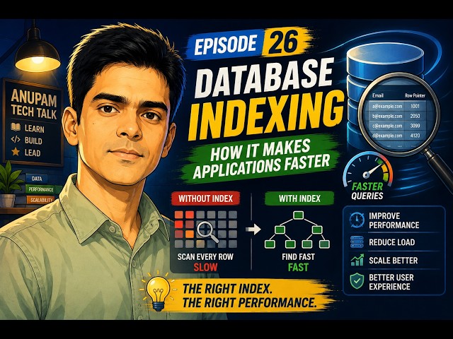 Day 26 - Database Indexing Explained — How It Makes Applications Faster