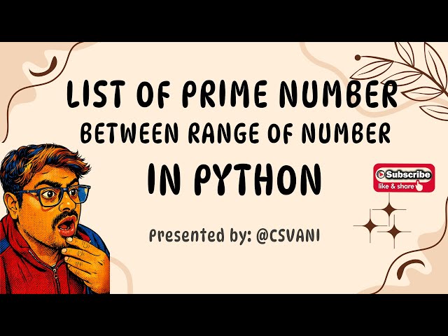 Python Program to Find Prime Numbers Between Two Numbers 🐍 | Easy Logic