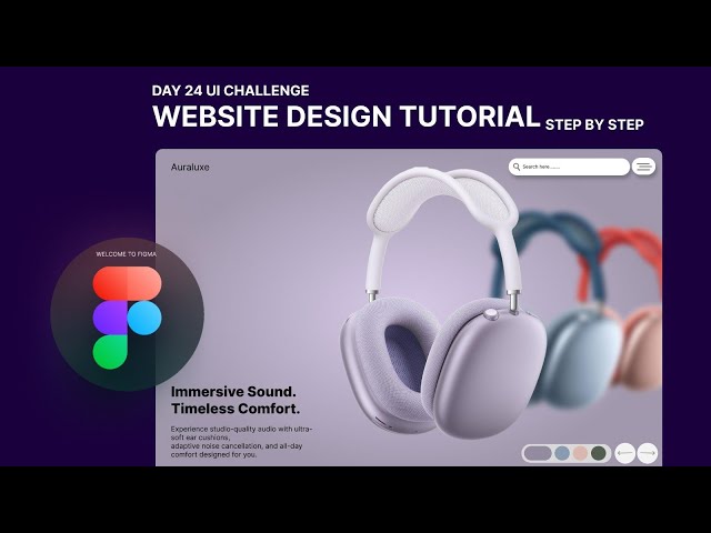 Day 24 UI Challenge | Modern Website Design in Figma – Step by Step