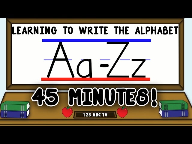 How to Write Letters A-Z – Learning to Write the Alphabet for Kids – Uppercase and Lowercase Letters